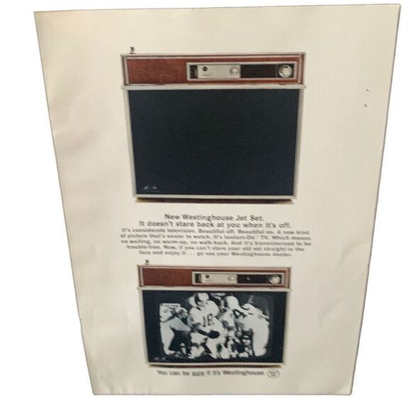 Vintage 1965 Westinghouse Jet Set Television Ad Advertisement - Picture 2 of 2
